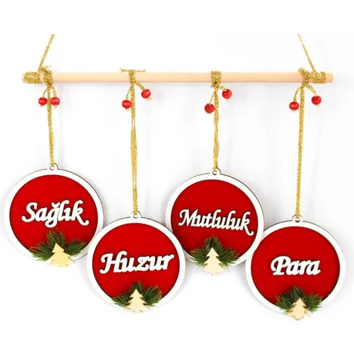 

Bonvos Christmas Wall Decoration New Year Home Decor Gold Pine Decoration