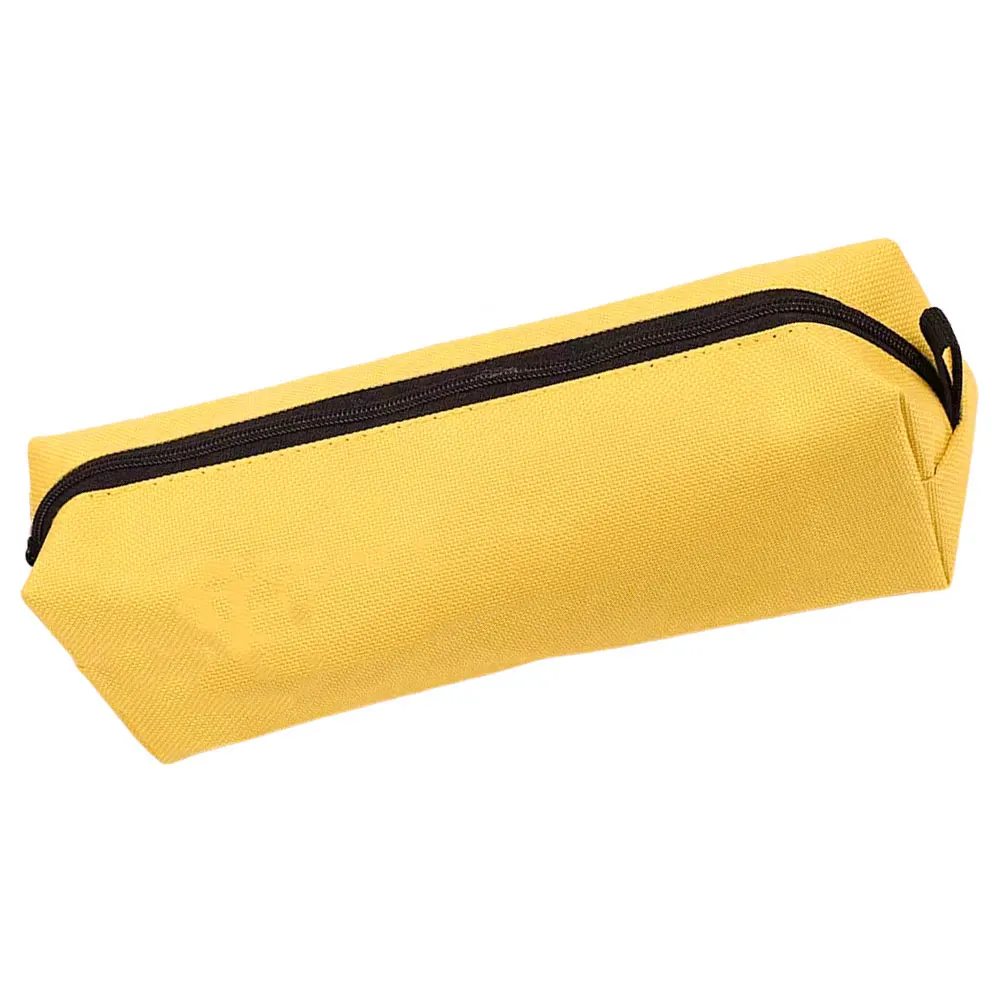 

Oxford Cloth Pencil Case Large Capacity Yellow Zipper Material Multi Function Stationery Bag For Students Teachers