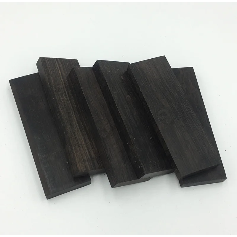 

2pieces DIY knife handle material East Africa ebony Purple sanda wood Multi Size Handicraft raw materials