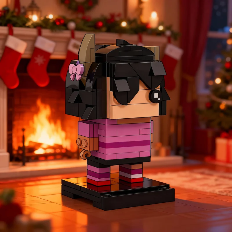 142 stks MOC Yuviemi Brickheadz Model Bouwstenen Architectuur Monteren Kerstcadeaus DIY Speelgoed Creatief Idee Onderwijs Baksteen