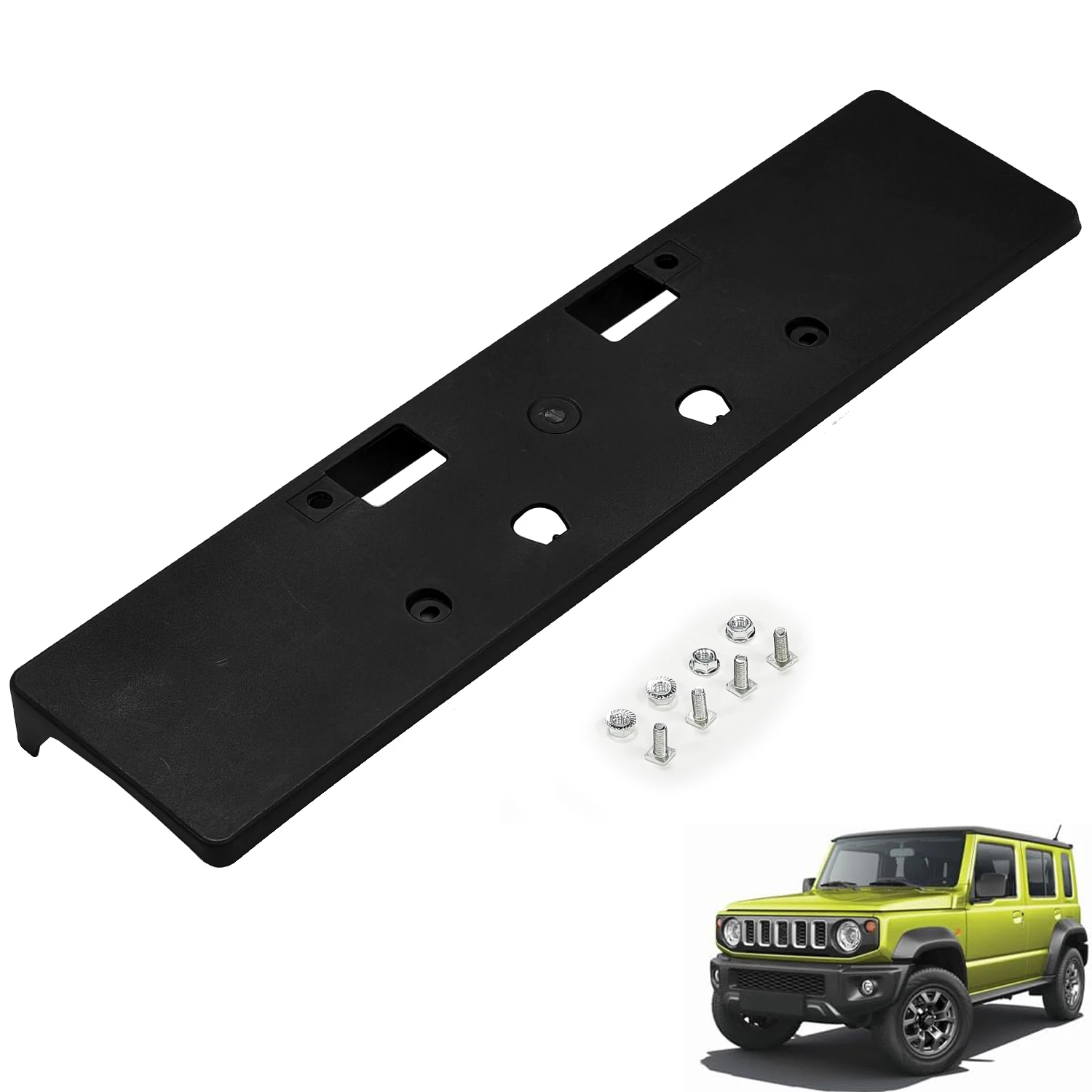 

Кронштейн для крепления номерного знака на передний бампер автомобиля для Suzuki Jimny JB64 JB74 5-дверный 2023+ (подходит только для 5-дверных моделей)