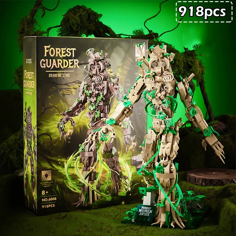 

MOC 918pcs Forest Tree People Model Building Block Set Creative Movie Series 6008 Collectible Boys Assembled Bricks Toys Gifts