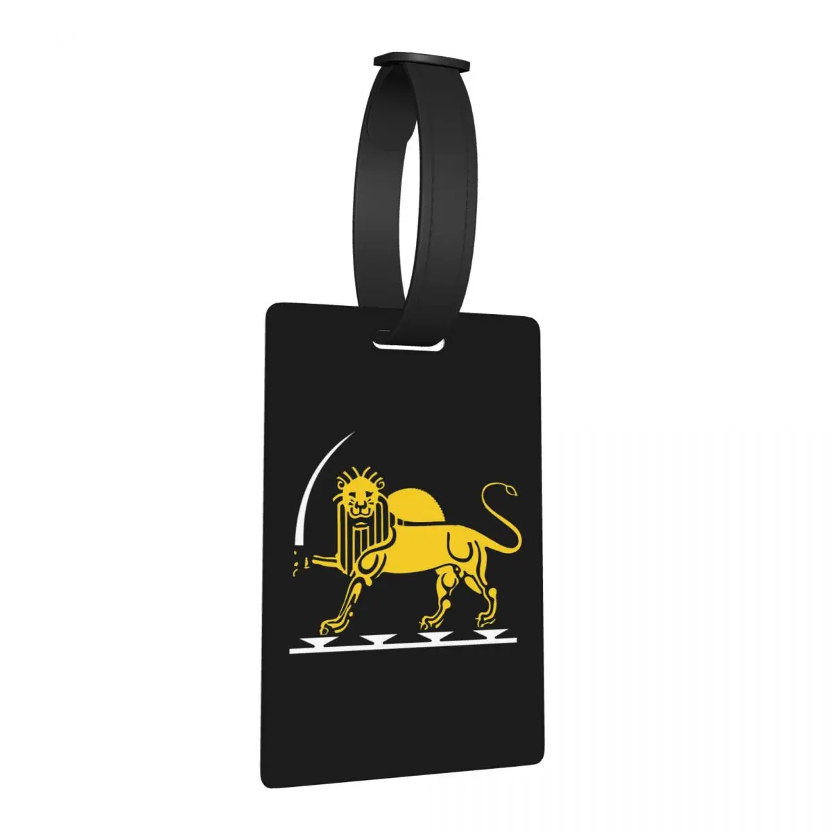 Emblema da Bandeira do Irã, Sol e Leão da Persia, Etiquetas de Bagagem, Acessórios para Malas, Etiqueta de Embarque, Suporte para Identificação, Nome e Endereço