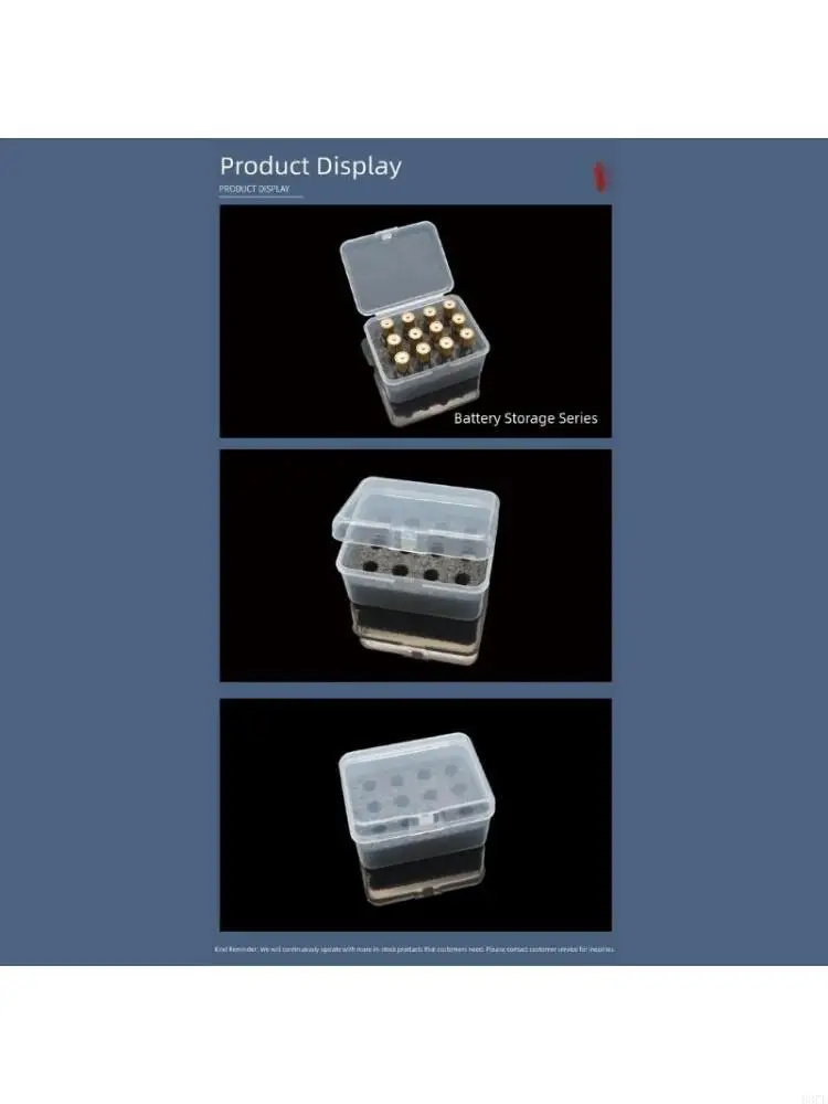 Portable Battery Case Organiser For 12pcs 2A Cells Premium PP Material Compact 83CE