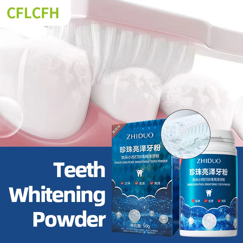 

Tooth Whitening Powder Teeth Whiten Fresh Breath Pearl Bright White Teeth Powder Oral Cleaning Remove Plaque Stains Dental Care