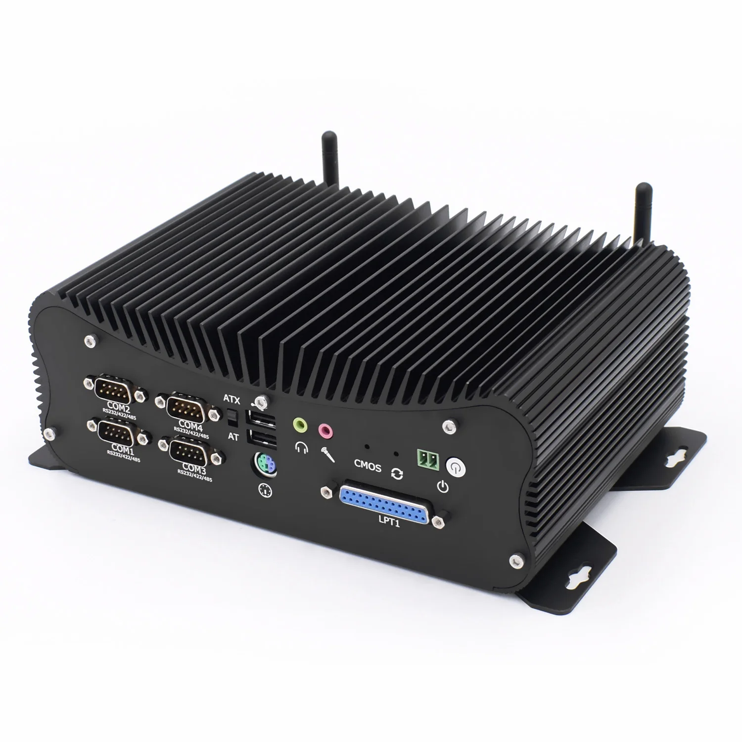 Best Selling Fanless Mini Pc Windows11 Industrial 2Lan 6Com DDR4 Dual Display Ps2 Cashier Machine 85 Inch Tv Computer Desktop