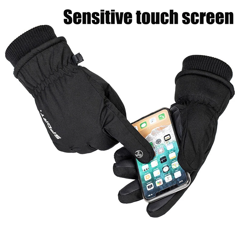 Touch Screen Skiing Gloves Winter Cycling Warm Gloves Windproof Men Women Snowboard Warm Motorcycle Snow Mittens Ski Gloves