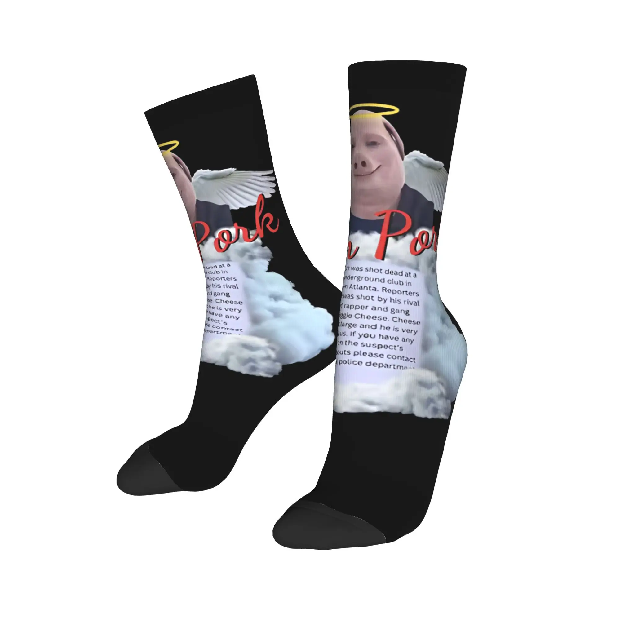 

Носки John Pork Is Calling Stockings: Мягкие, элегантные, осенние, для активного отдыха, антибактериальные, с графическим рисунком, подарок на день рождения