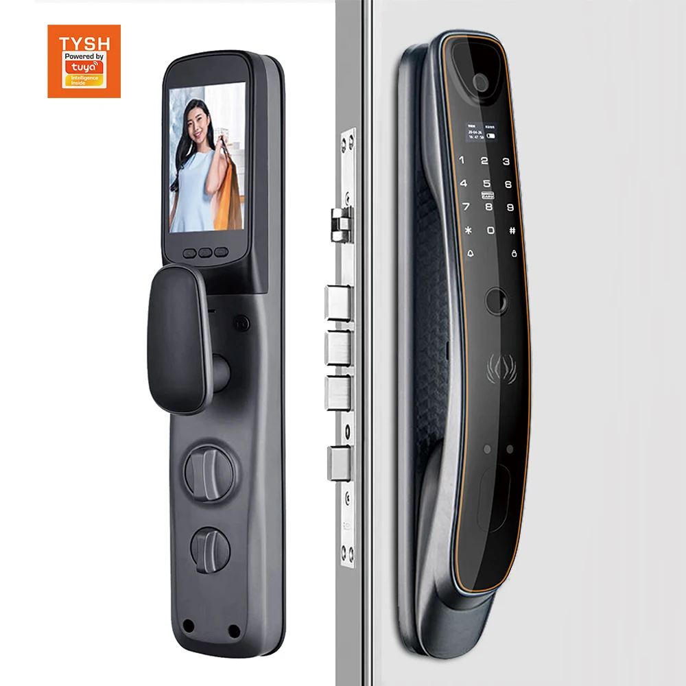 

STLF Smart Home Digital Automatic Biometric Tuya Wifi Fingerprint Smart Door Lock With High Security for Home