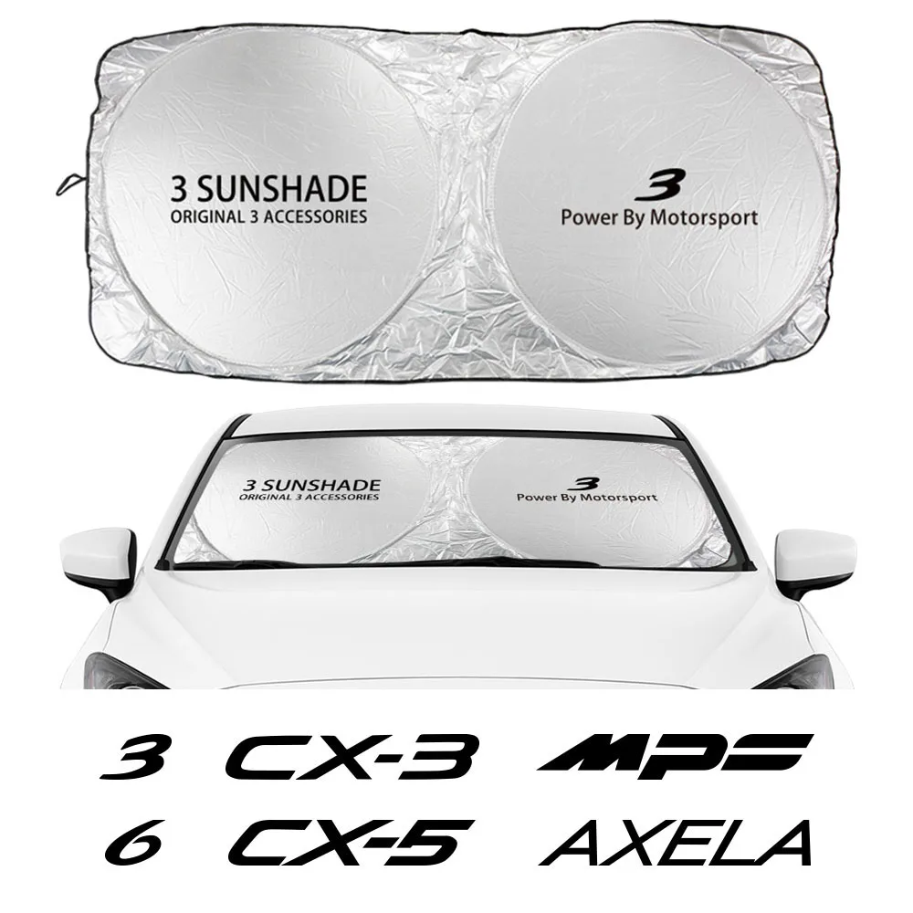 Car Sunshades Sun Visor Front Windshield For Mazda 3 6 2 CX5 CX9 CX3 CX30 MPS Demio Axela Atenza MX5 BT50 Biante MS Accessories