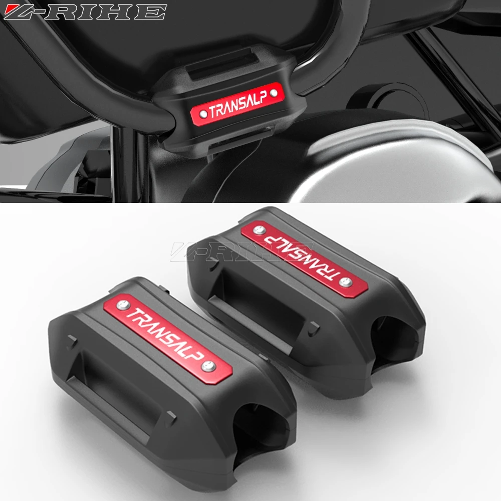 For Honda TRANSALP700 TRANSALP 600 650 transalp 700 XLV Crash Bar Bumper Engine Guard Protection Decorative Block Motorcycle