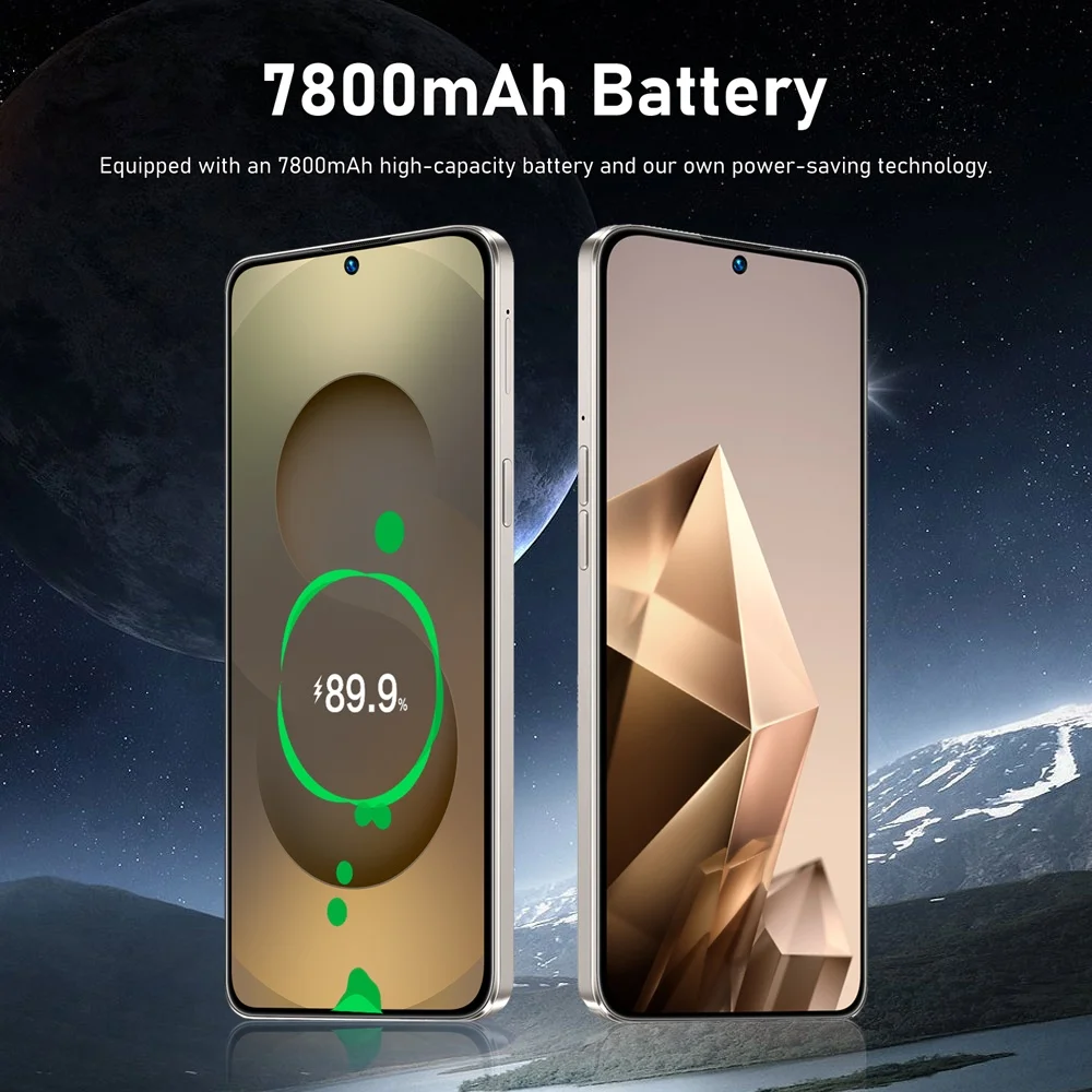 Neues C27 Ultra Smartphone Android 5G 7,3HD 22G+2TB Smart Mobiltelefon Dual-SIM 7800mAh Entsperrtes Handy 48MP Globale Version Telefone – Detail 13