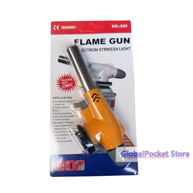 Adjustable Flame AutoIginiton Butane Gas Welding Torch Portable Tool For BBQ Cooking Soldering Camping Heating Crafts DIY Chefs