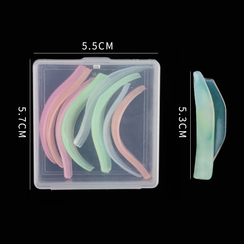 4 paires/boîte d'aide à l'extension de cils, outils de permanente et de teinture pour faux cils, joints en Silicone pour le repassage des cils