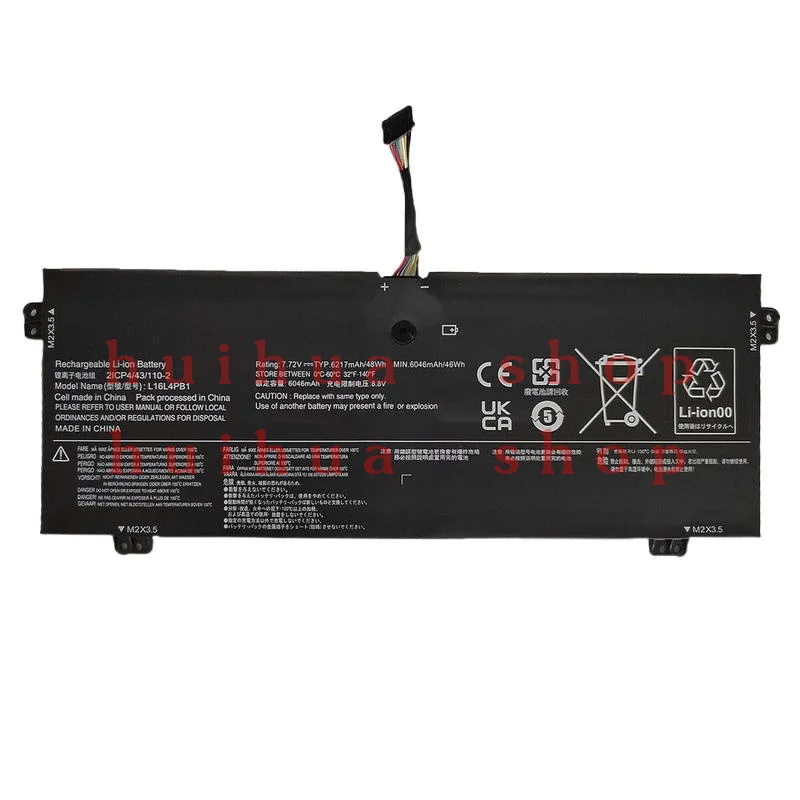 

L16C4PB1 L16M4PB1 Battery For Lenovo YOGA 720-13IKB 730-13IKB L16L4PB1 48Wh New