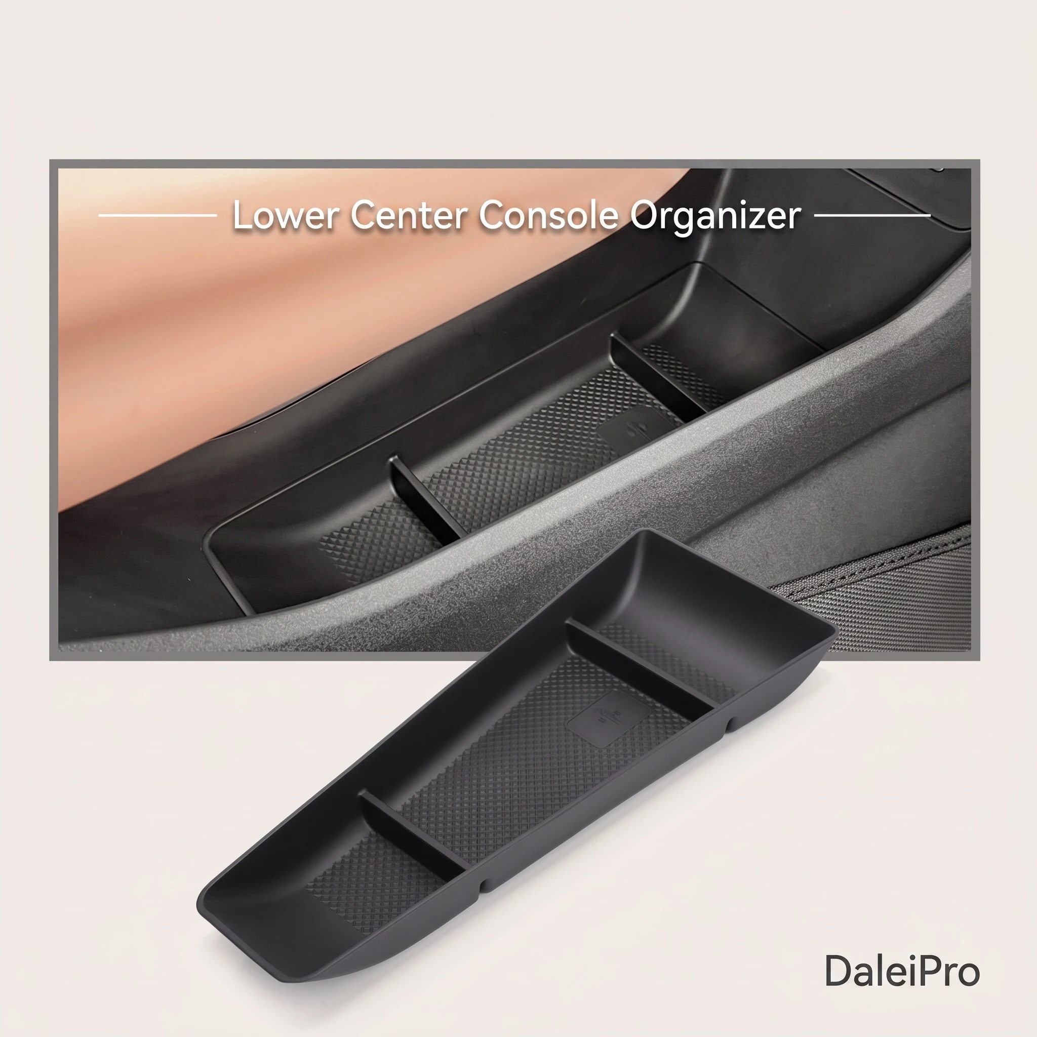 Für BYD Dolphin Surf / Dolphin Mini / Seagull 2023 2024 2025, Aufbewahrungsbox für die hintere Armlehne, TPE-Organizer für die untere Mittelkonsole – Detail 16