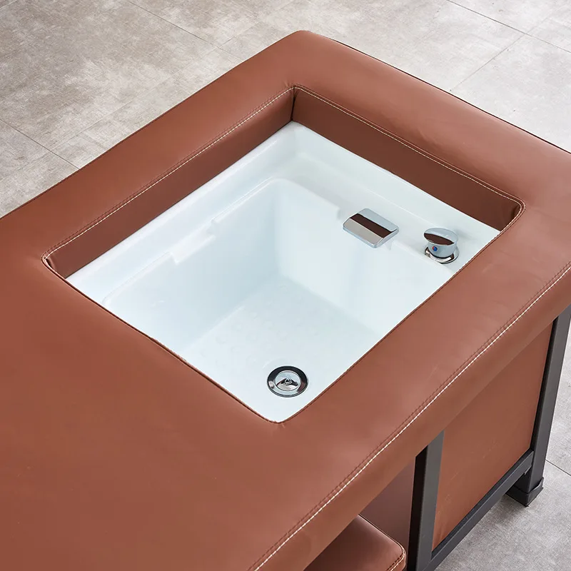 Yjq foot treatment shampoo bed with water circulation fumigation integrated beauty salon special head treatment bed 3