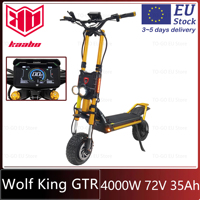 KAABO Wolf King GTR Electric Scooter 2000W*2 Dual Motor 72V 35Ah Removable Battery 12inch All-terrain Tubeless Central Display