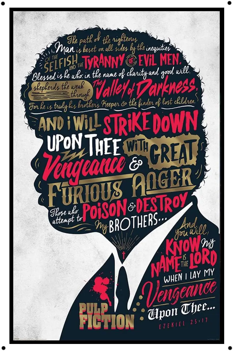 Retro Metal Tin Sign   Pulp Fiction Poster Retro Metal Sign Pulp Fiction Movie Poster Tin Sign