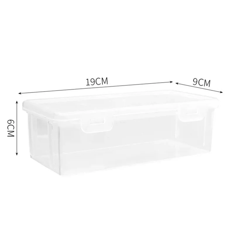 1PC Large Capacity Pencil Case Box PP Material Transparent Pencil Box Stackable Office Supplies Storage Organizer Box