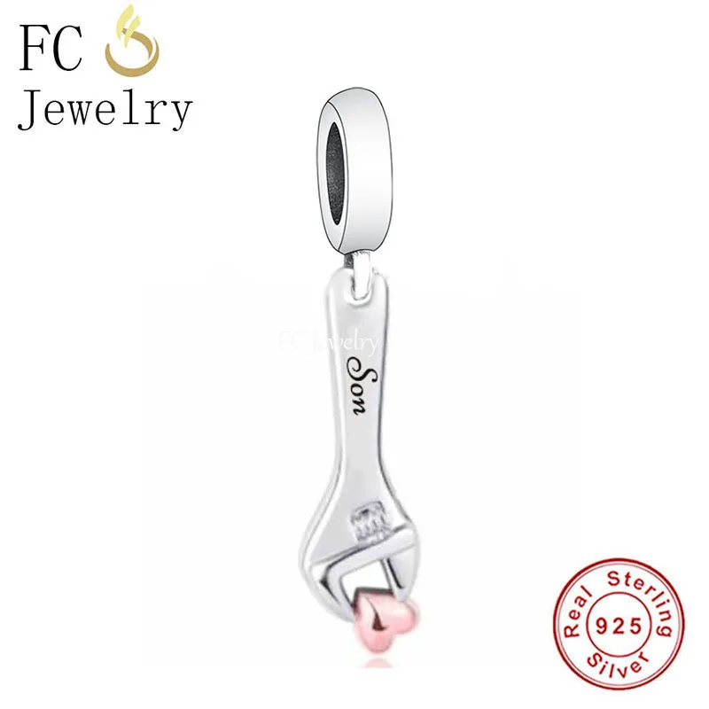 FC Jewelry Fit Original Pan Charms Bracelet Real 925 Silver Love Son Pliers Bead For Making Women Mother Day Berloque 2022