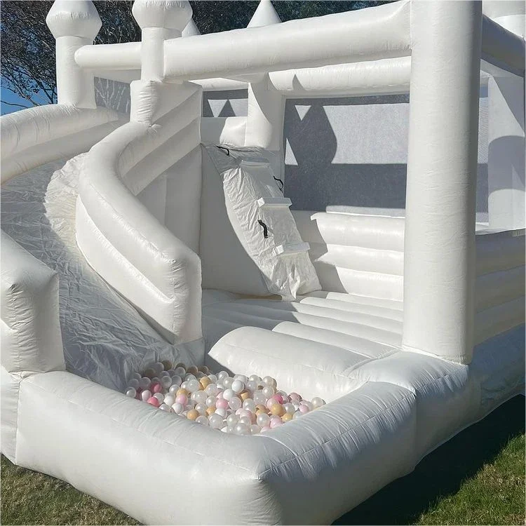 Commercial grade PVC bounce room Inflatable bounce room White bounce room with children's party