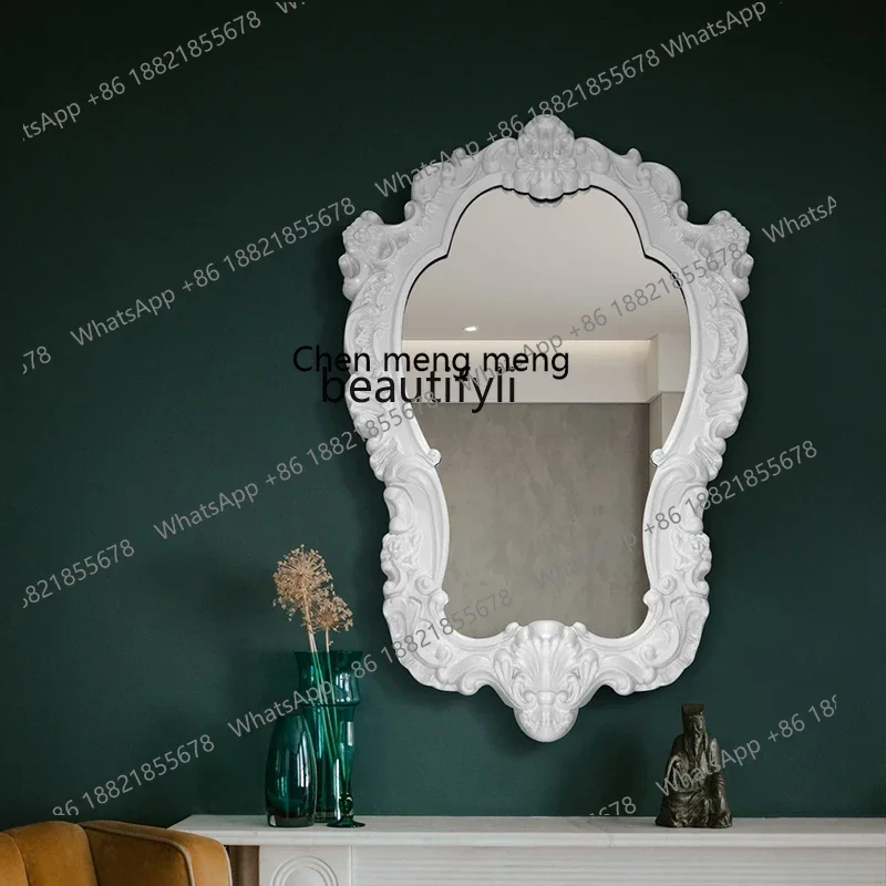 

B178 European bathroom mirror Entrance decorative mirror American wall-mounted mirror, B & B hotel decorative mirror