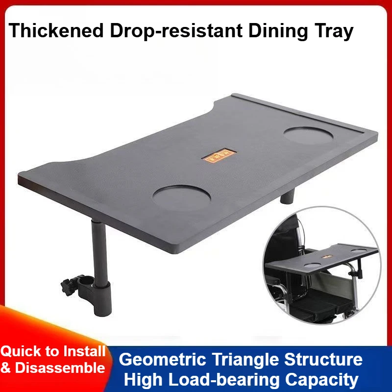Wheelchair Tray Table Universal Elderly Dining Board Cup Holder Cutout Adjustable Mounting Bracket Kit Included Detachable