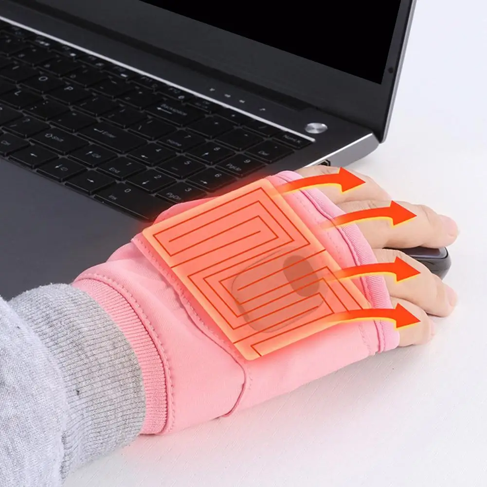 Guantes cálidos y cómodos para invierno, calefacción eléctrica, recargables por USB, guantes cálidos inteligentes para esquiar, conducción en clima frío y senderismo