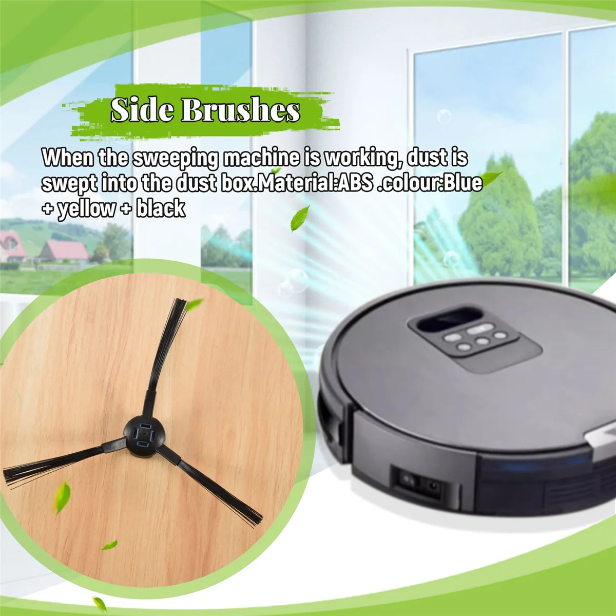 4 шт. боковые щетки для замены пылесоса Ilife Ilife X750 V8S V80 V8