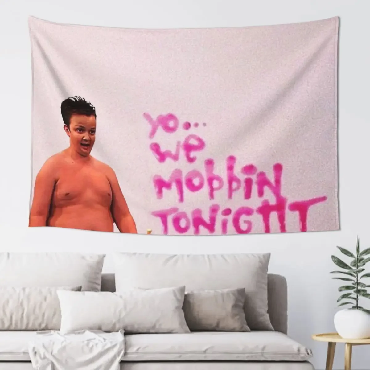 Gibby Mobbin Or What? Tapestry Bedroom Decor Aesthetic House Decorations Home Decoration Home Supplies Tapestry