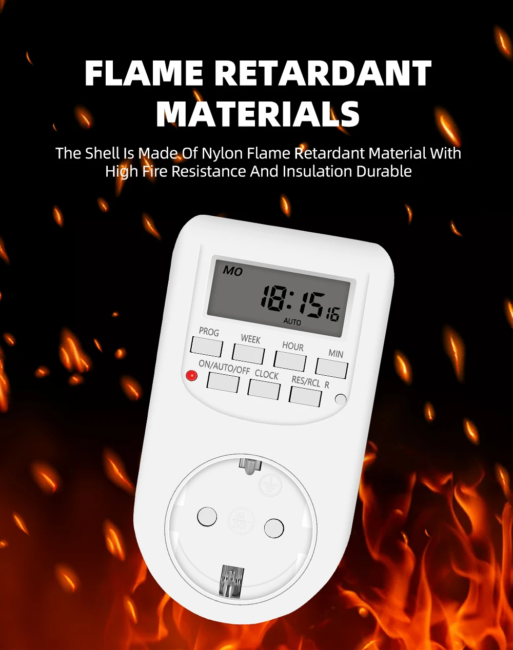 Digital Timer Switch Electronic 12/24 Hour Weekly Programmable Timing Socket EU UK US Plug Outlet Kitchen Appliance Time Control