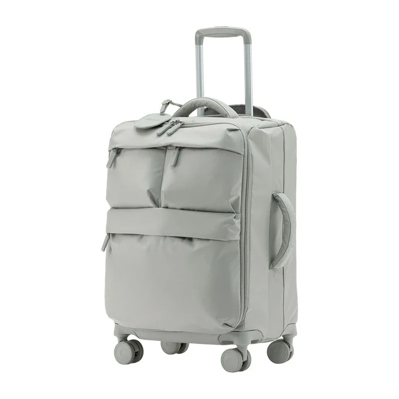 Ultra light suitcase female password suitcase 20 inch boarding case waterproof canvas trolley case