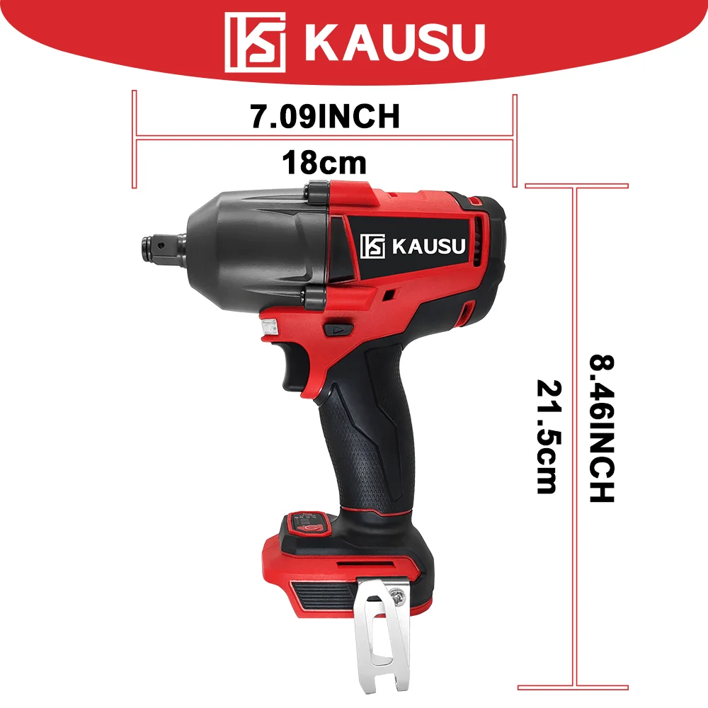 Imagem -02 - Chave de Impacto Elétrica sem Escova sem Fio Tamanhos Velocidades 1200n.m Torque Ferramentas Elétricas Portáteis para Bateria Makita de 18v