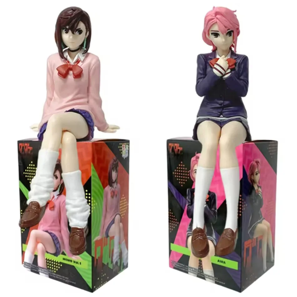 Nowe Anime Dandadan Ayase Momo Shiratori Aira Siedząca Figurka z PVC z Blokadą na Noodle, Transformowalna, Model do Składania, Figurki Akcji, Prezent