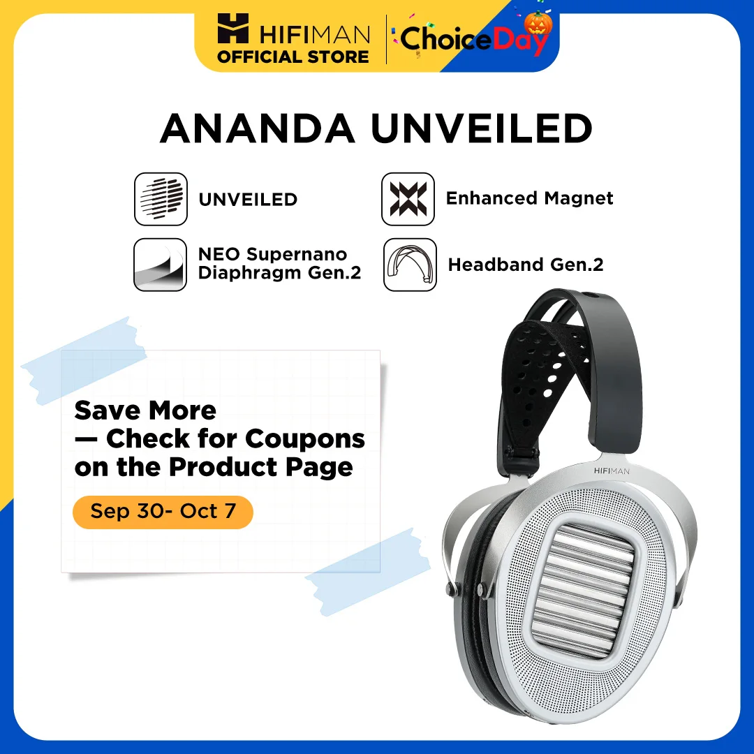 

HIFIMAN ANANDA UNVEILED Полноразмерные наушники с открытой спиной и улучшенным магнитом