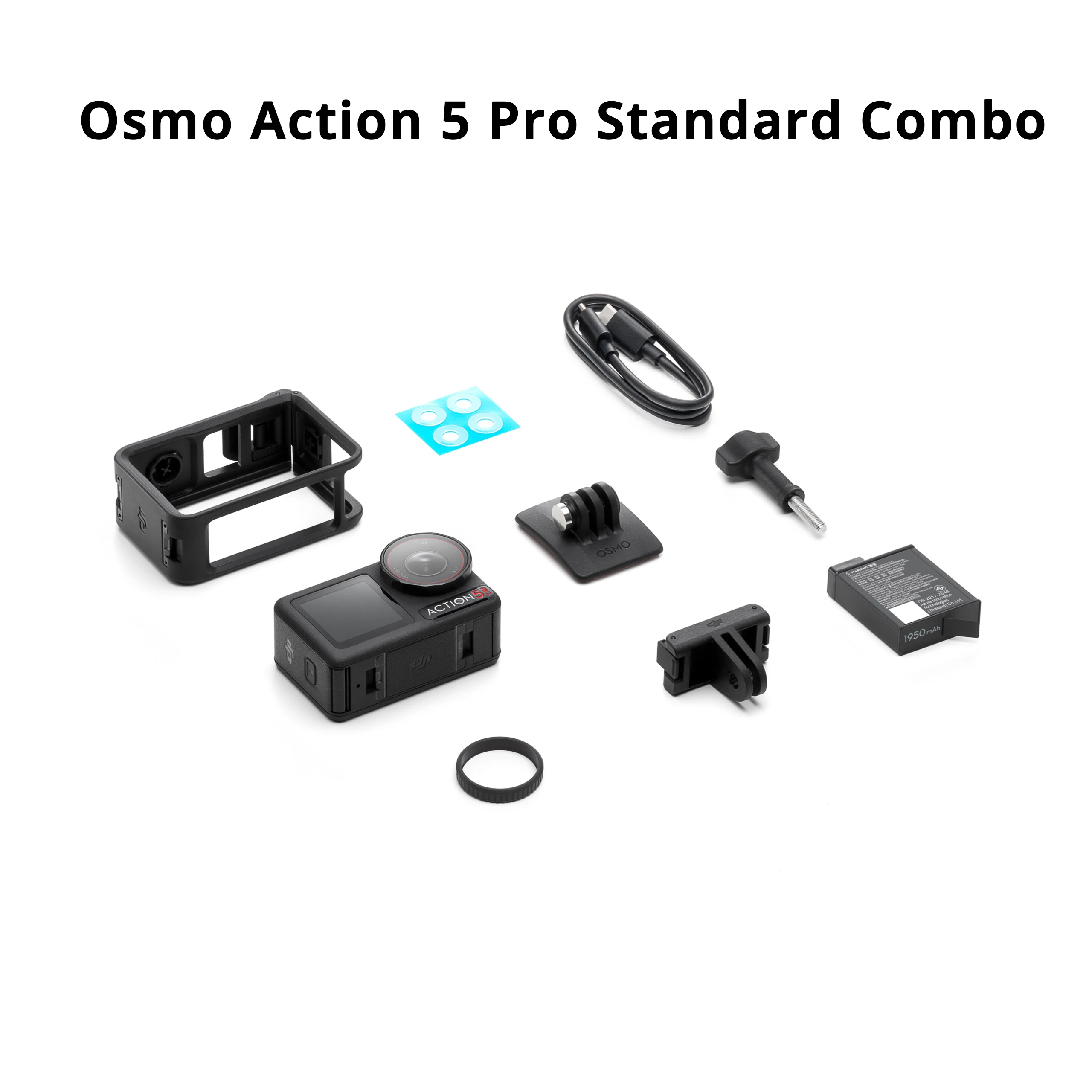 كاميرا DJI Osmo Action 5 pro بمستشعر 1/1.3 بوصة، عمر بطارية ممتد لمدة 4 ساعات، علامة تجارية أصلية جديدة في المخزون