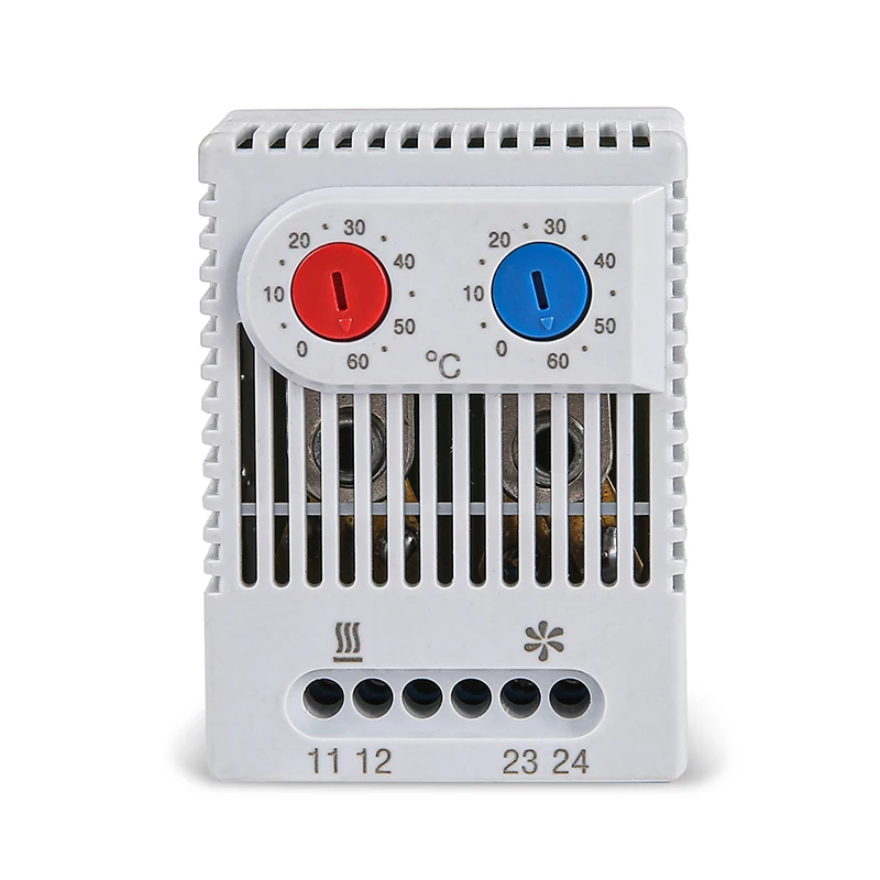0-60'C KTO011 KTS011 DIN Rail Mini Compact Bimetallic Thermostat Mechanical Temperature Controller Normal Open Close KTO 011 KTS