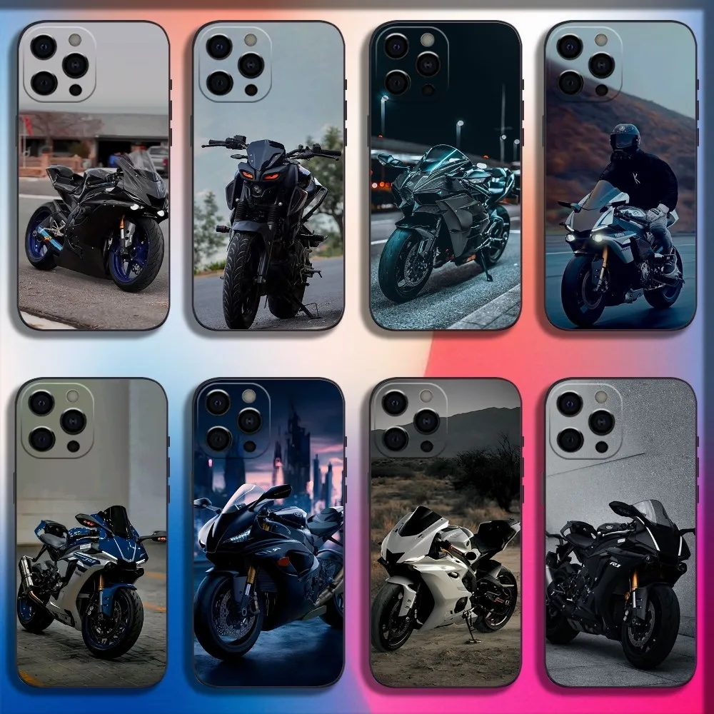 Bike Moto Y-Yamahaes-S Cool Phone Case For iPhone 16,15,14,13,12,11,Pro,X,XS,Max,XR,Plus,Mini Soft Black Cover