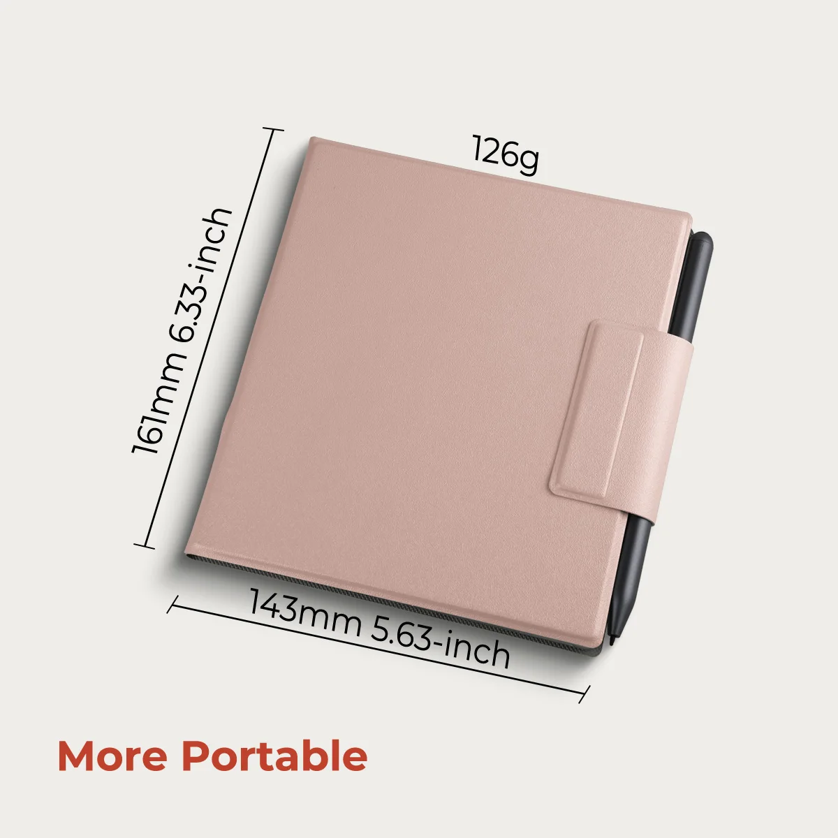 Etui magnetyczne Twosheep do Bigme B7 Bigme B7pro 7 cali, bezramkowe, ultracienkie, z funkcją automatycznego usypiania i budzenia, minimalistyczne, w jednolitym kolorze. — zdjęcie produktu 6