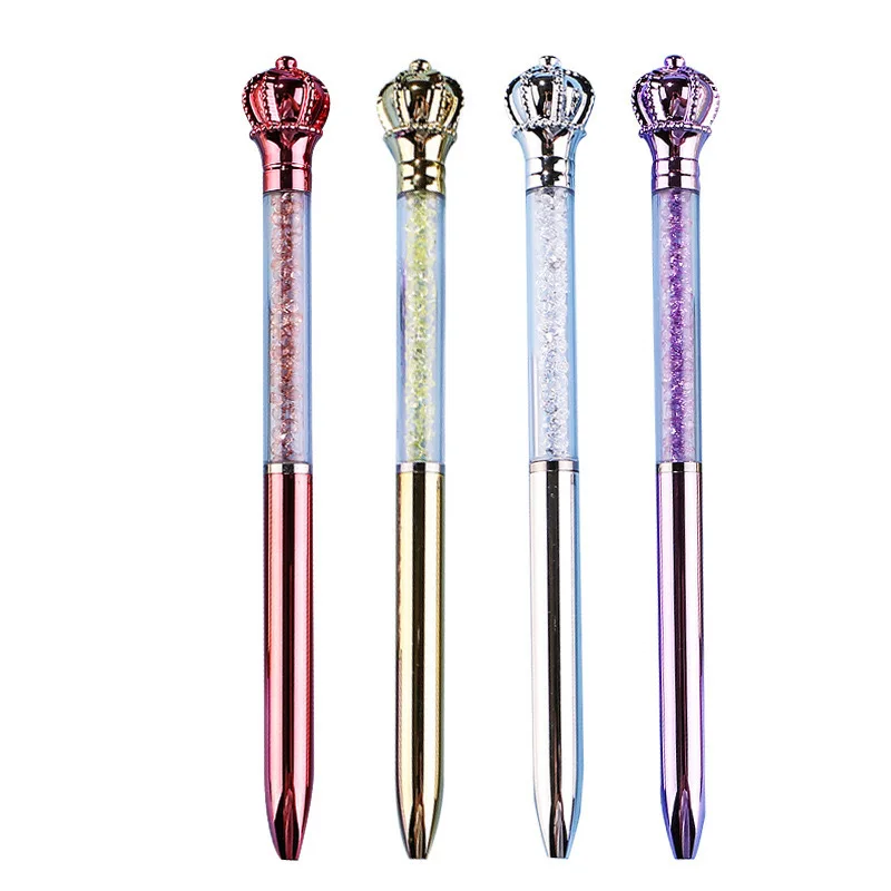 

50Pcs Plastic crystal diamond crow ballpoint pen Gift pens