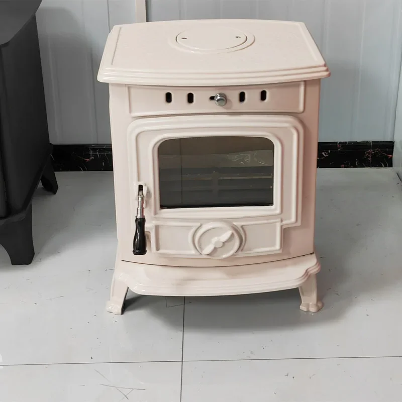 Fireplace B & B Villa Modern Household Wood Burning Real Fire European Cast Iron Fireplace Heater Heating Furnace