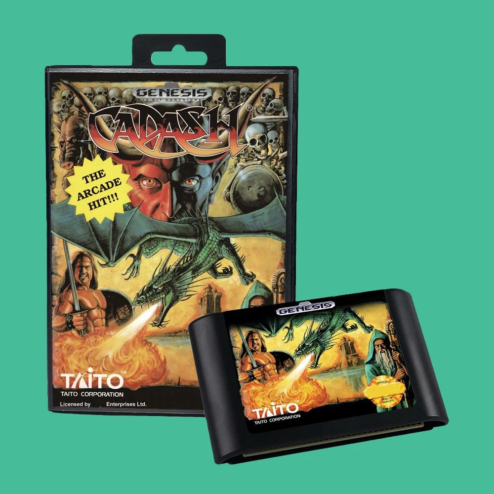 Cadash USA Gioco per console SEGA Mega Drive Genesis a 16 bit Manuale della scatola della cartuccia di gioco