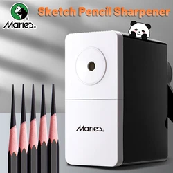 Marie's Manual Pencil Sharpener,Professional 5 Adjustable Long Pencil Nibs Sharpens for Graphite, Colored Pencils, Art Sketching