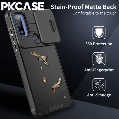 PKCASE Slide Window Shockproof Magnetic Phone Case For MOTOROLA Moto G Play G Power G Stylus G 5G 2025 Wireless Charge Cover