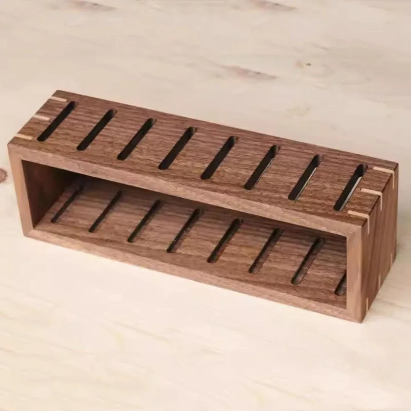 Black Walnut Display Rack Japanese Leather Knife Storage Rack DIY Handmade Leather Craft Knife Storage Rack