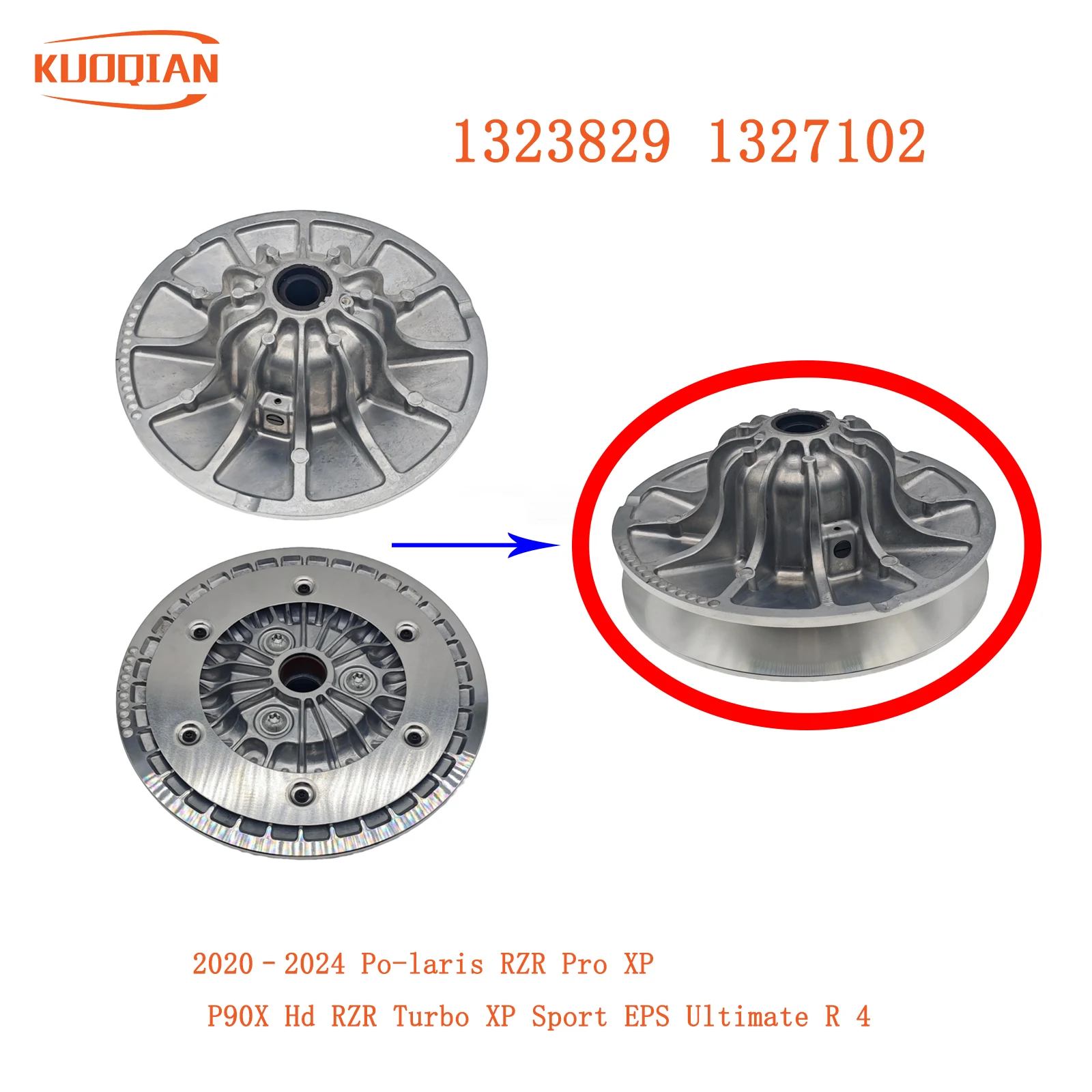 Driven wheel assembly 1323829 1327102 For Po-laris RZR Pro XP P90X Hd RZR Turbo XP Sport EPS Ultimate R 4 2020–2024