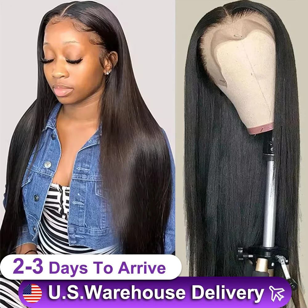 

13x6 Bone Straight Hd Lace Front Human Hair Wigs Closure Wig Transparent Lace Frontal 100 Pre Plucked Human Hair Wig For Women