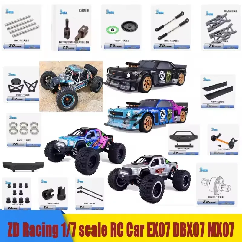 ZD Racing DBX07 DBX-07 1/7 Ferngesteuertes Auto Ersatzteile Zubehör ESC Lenkbecher C-Sitz Montageteile Auto-Upgrade-Teile