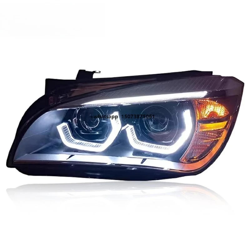 

Suitable for X1 E84 Headlight Assembly 2011-2015 Updated 2025 Modified High-Quality Car with LED Lens Daytime Running Lights